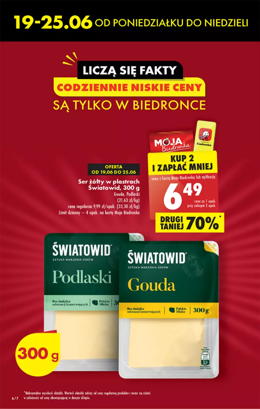 Gazetka promocyjna Biedronka - Gazetka - Biedronka.pl - ważna 22.06 do 28.06.2023 - strona 6 - produkty: Dron, Gouda, Podlaski, Ser