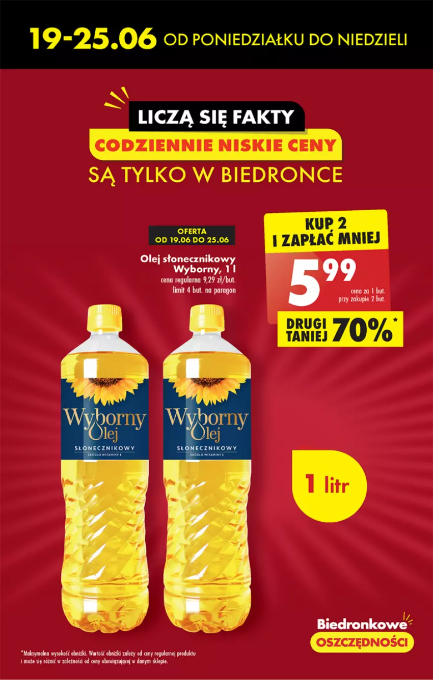 Gazetka promocyjna Biedronka - Gazetka - Biedronka.pl - ważna 22.06 do 28.06.2023 - strona 9 - produkty: Olej, Olej słonecznikowy, Sok