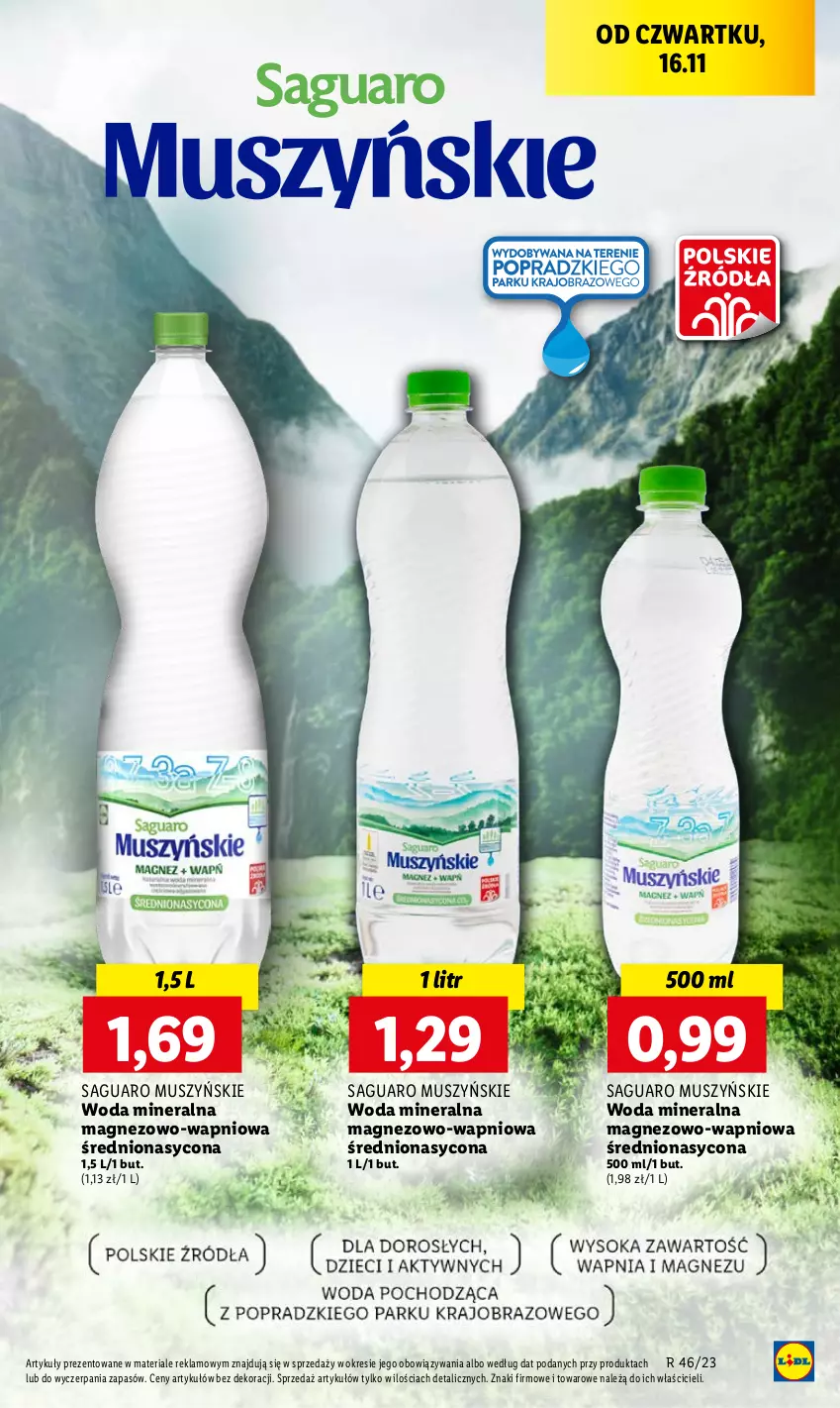 Gazetka promocyjna Lidl - GAZETKA - ważna 16.11 do 18.11.2023 - strona 43 - produkty: Magnez, Mus, Woda, Woda mineralna