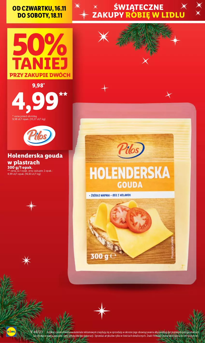 Gazetka promocyjna Lidl - GAZETKA - ważna 16.11 do 18.11.2023 - strona 6 - produkty: Gouda