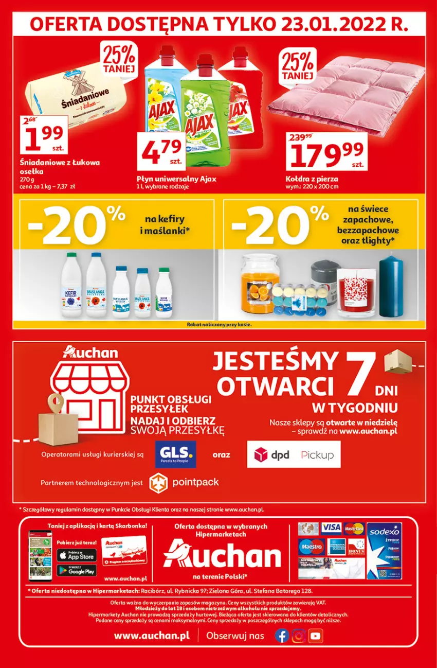 Gazetka promocyjna Auchan - przeNISKIE CENY z Maxi Pakami Hipermarkety - ważna 20.01 do 26.01.2022 - strona 36 - produkty: Fa, Kefir, Lanki