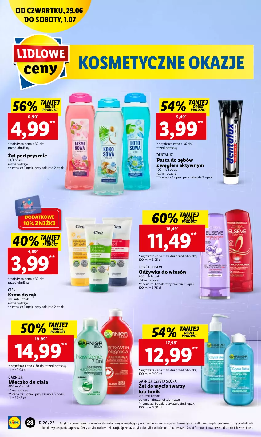 Gazetka promocyjna Lidl - GAZETKA - ważna 29.06 do 01.07.2023 - strona 36 - produkty: Elseve, Garnier, L’Oréal