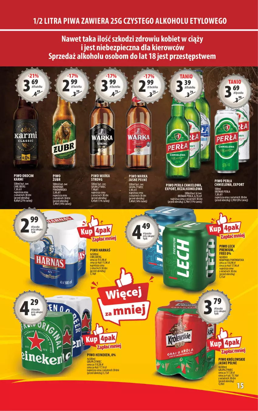 Gazetka promocyjna Arhelan - Gazetka - ważna 10.01 do 19.01.2025 - strona 15 - produkty: BIC, Koc, LG, Okocim, Perła, Piwa, Piwo, Warka