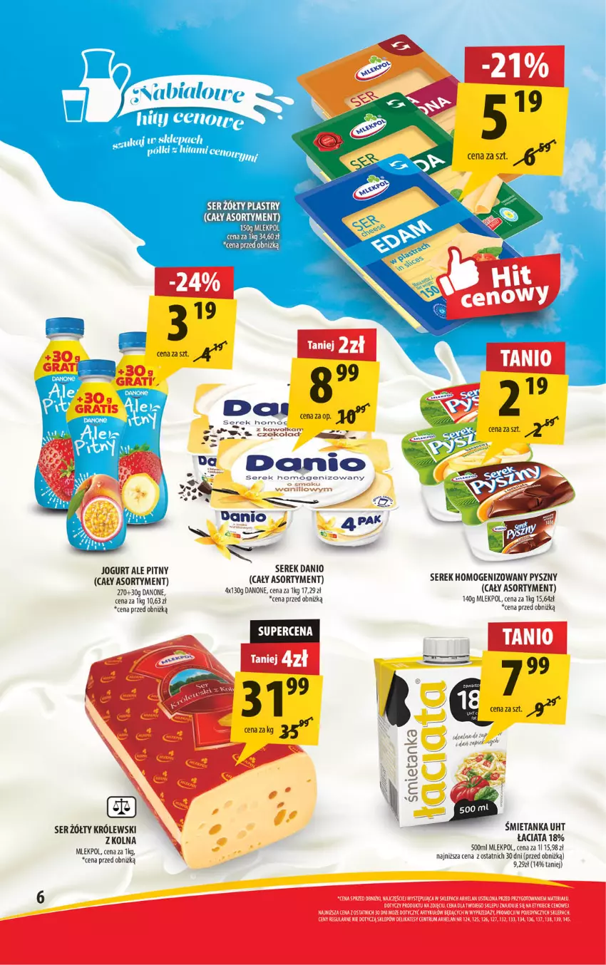 Gazetka promocyjna Arhelan - Gazetka - ważna 10.01 do 19.01.2025 - strona 6 - produkty: Cif, Danio, Danone, Jogurt, Królewski, Rum, Ser, Serek, Serek homogenizowany