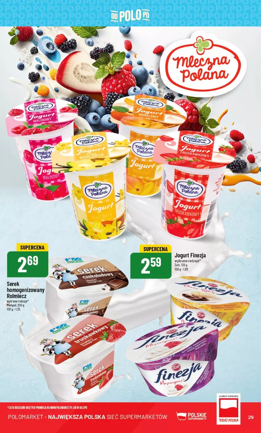 Gazetka promocyjna PoloMarket - Gazetka pomocyjna - ważna 12.07 do 18.07.2023 - strona 29 - produkty: Jogurt, Rolmlecz, Ser, Serek, Zott