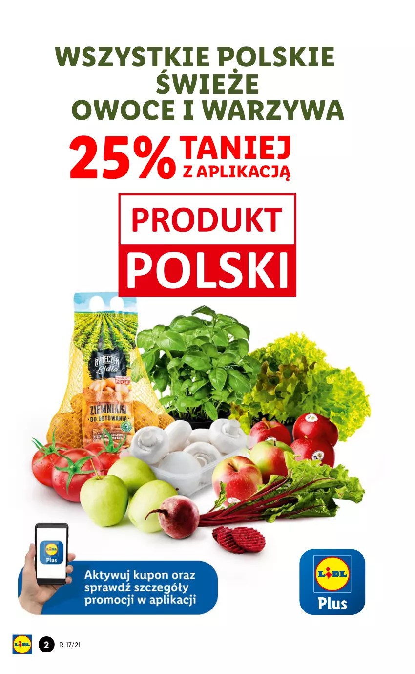 Gazetka promocyjna Lidl - GAZETKA - ważna 26.04 do 28.04.2021 - strona 2 - produkty: Owoce, Warzywa