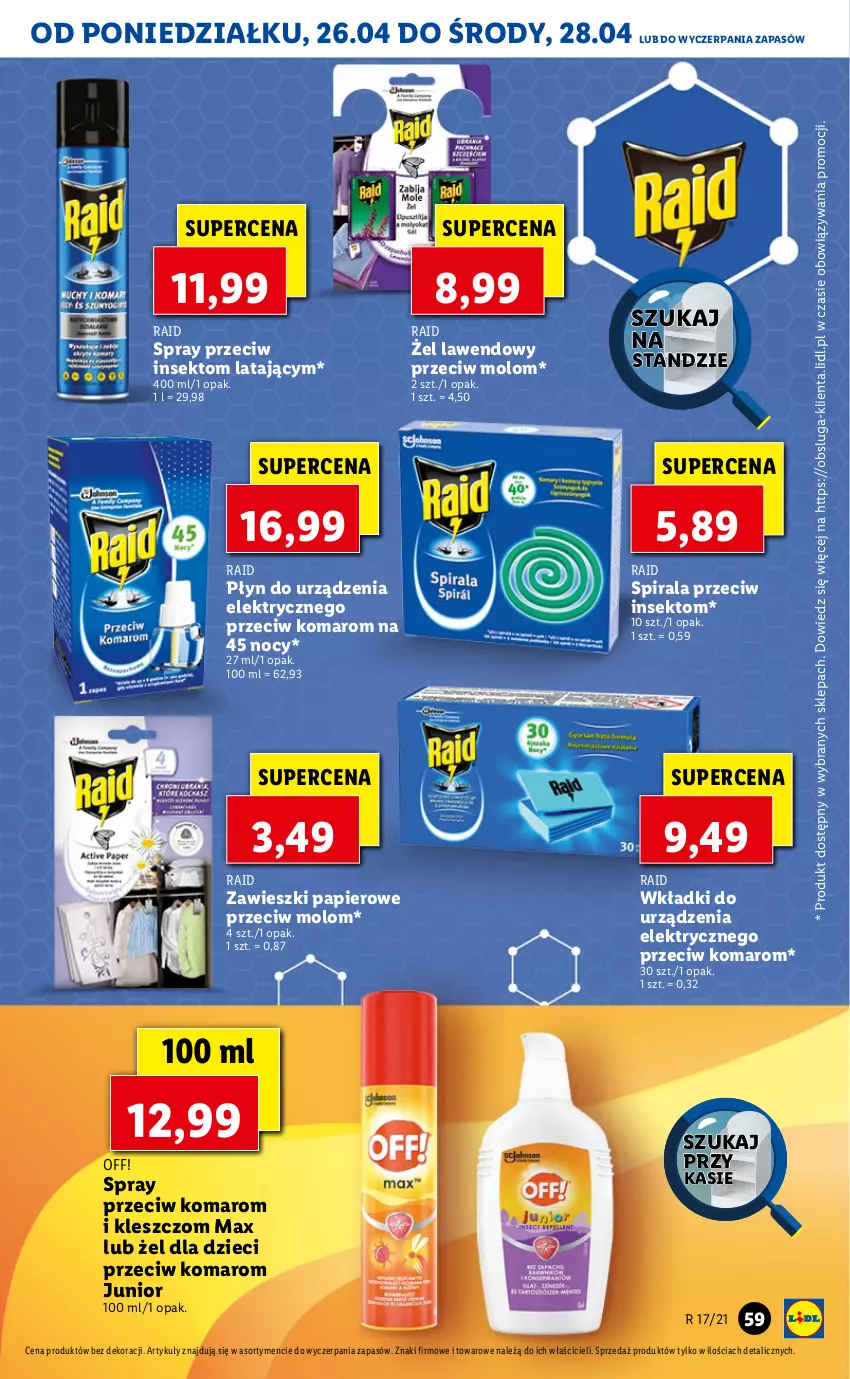 Gazetka promocyjna Lidl - GAZETKA - ważna 26.04 do 28.04.2021 - strona 59 - produkty: Dzieci, Papier, Wkładki, Zawieszki