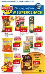 Gazetka promocyjna Lidl - GAZETKA - Gazetka - ważna od 28.04 do 28.04.2021 - strona 53 - produkty: Ser, Beskidzki, Chipsy, Chrupki, Sezam, Bagietka, Crunchips, Wołowina, Pringles, Beskidzkie paluszki