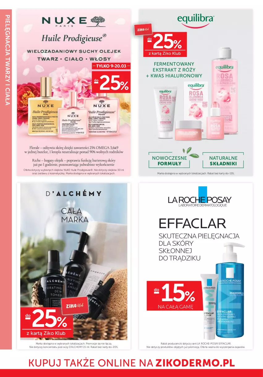 Gazetka promocyjna Ziko - Gazetka Ziko Dermo - ważna 05.03 do 20.03.2024 - strona 16 - produkty: Fa, La Roche-Posay, Nuxe, Olej, Ser