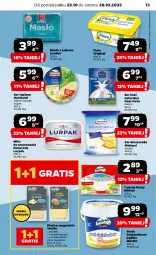 Gazetka promocyjna Netto - Artykuły spożywcze - Gazetka - ważna od 28.10 do 28.10.2023 - strona 13 - produkty: Mozzarella, Ser topiony, Top, Ser, Gin, Twaróg, Serek, Ser kozi, Edam, Hochland, Lurpak, Twaróg tłusty, Gouda, Flora, Masło, Fa