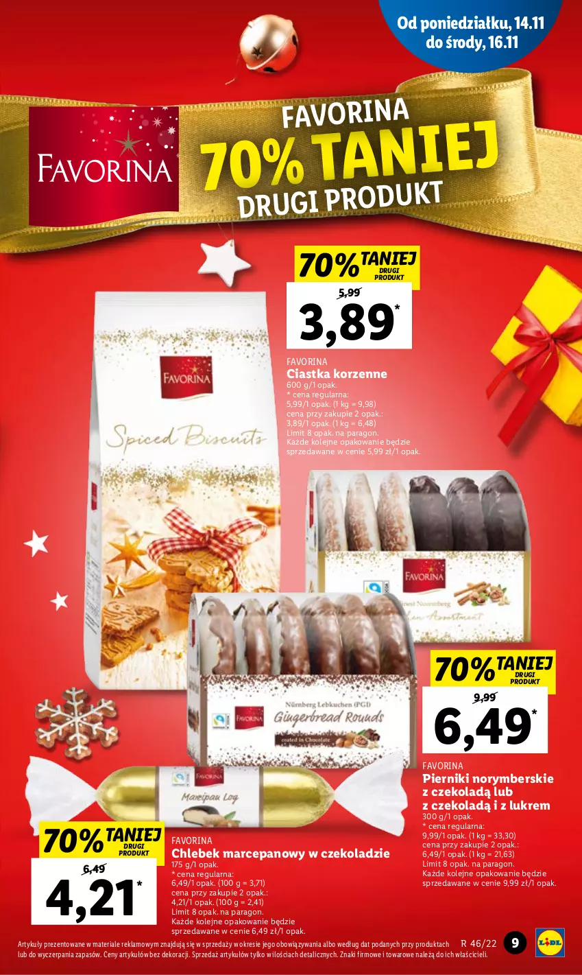 Gazetka promocyjna Lidl - GAZETKA - ważna 14.11 do 16.11.2022 - strona 15 - produkty: Chleb, Ciastka, Fa, Olej, Piernik