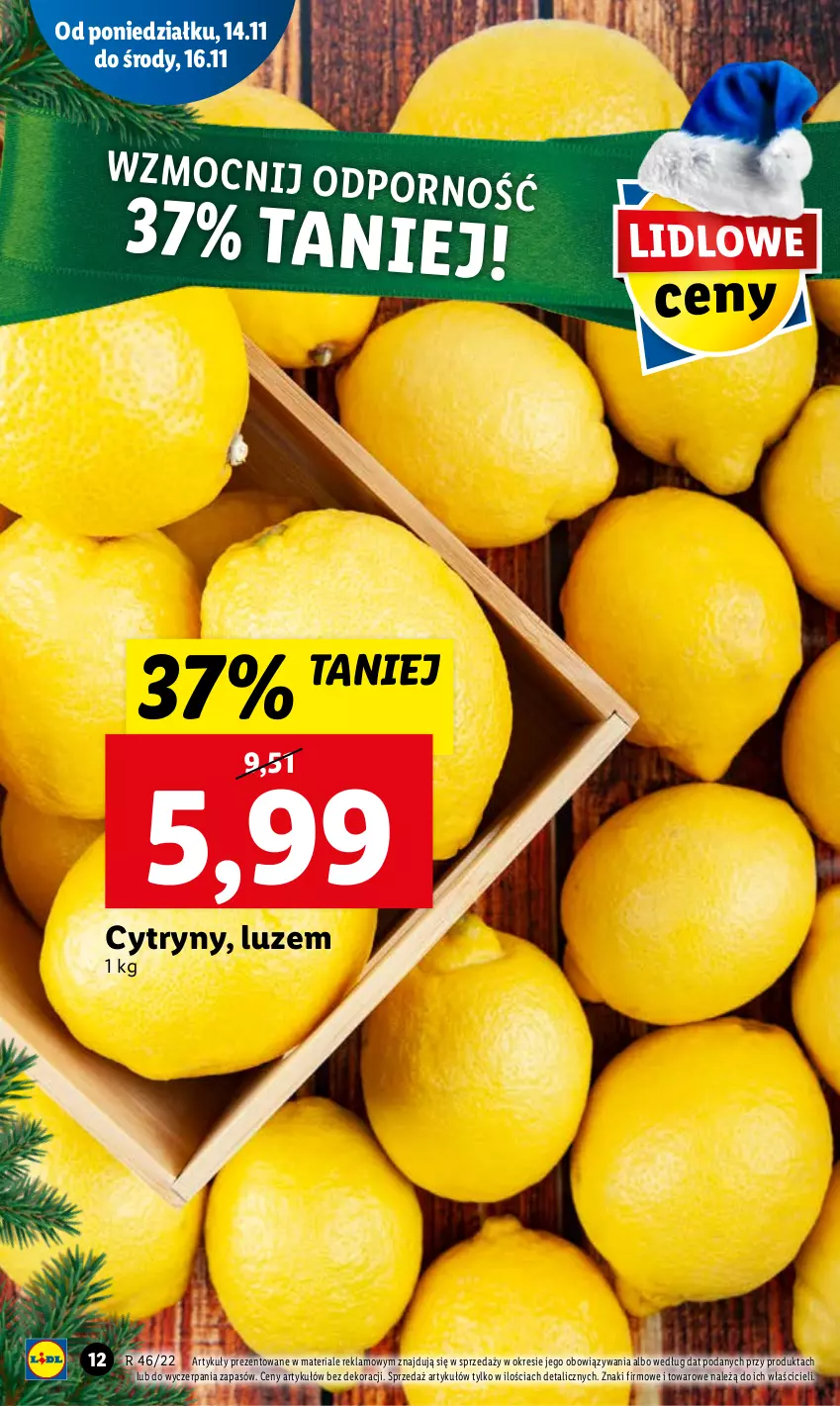 Gazetka promocyjna Lidl - GAZETKA - ważna 14.11 do 16.11.2022 - strona 18 - produkty: Cytryny