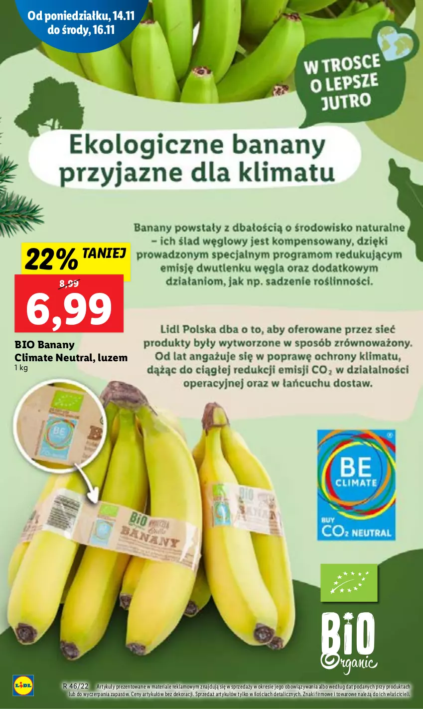 Gazetka promocyjna Lidl - GAZETKA - ważna 14.11 do 16.11.2022 - strona 22 - produkty: Banany