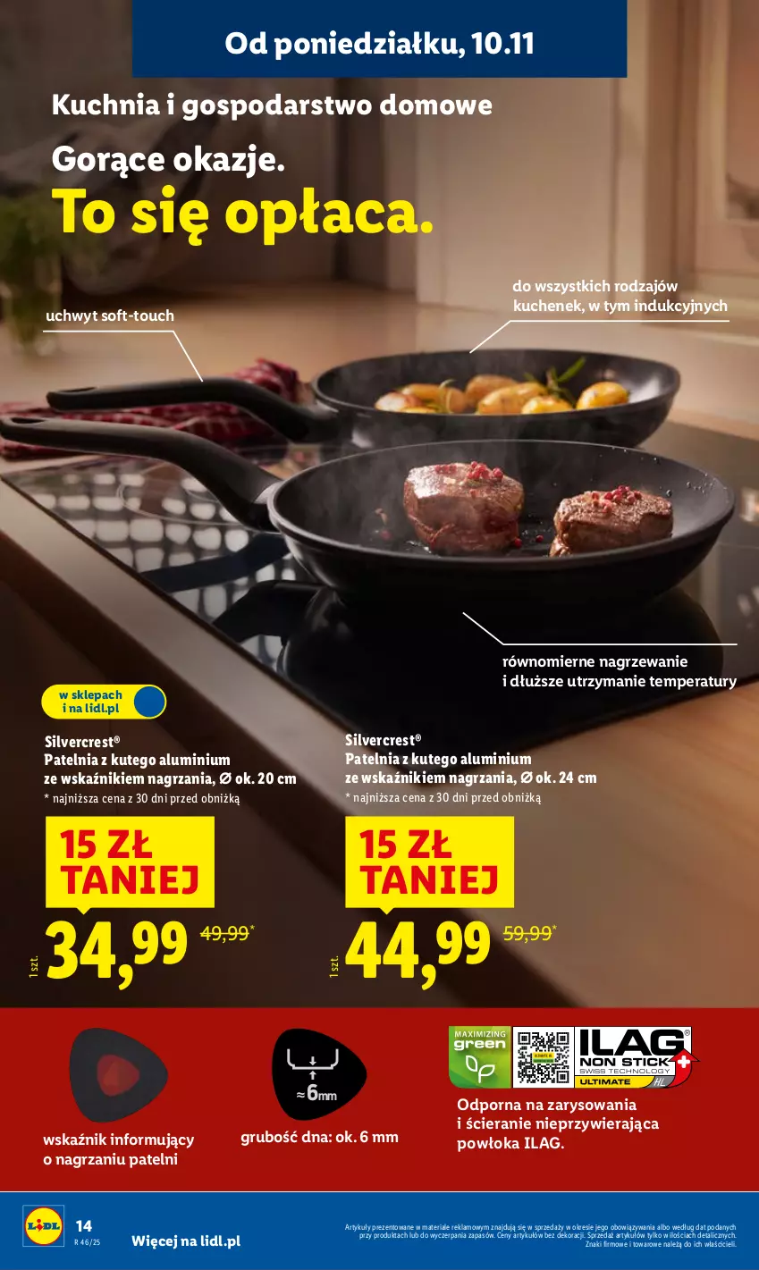 Gazetka promocyjna Lidl - GAZETKA - ważna 10.11 do 15.11.2025 - strona 18 - produkty: Kuchnia, Patelnia, Por, Silvercrest
