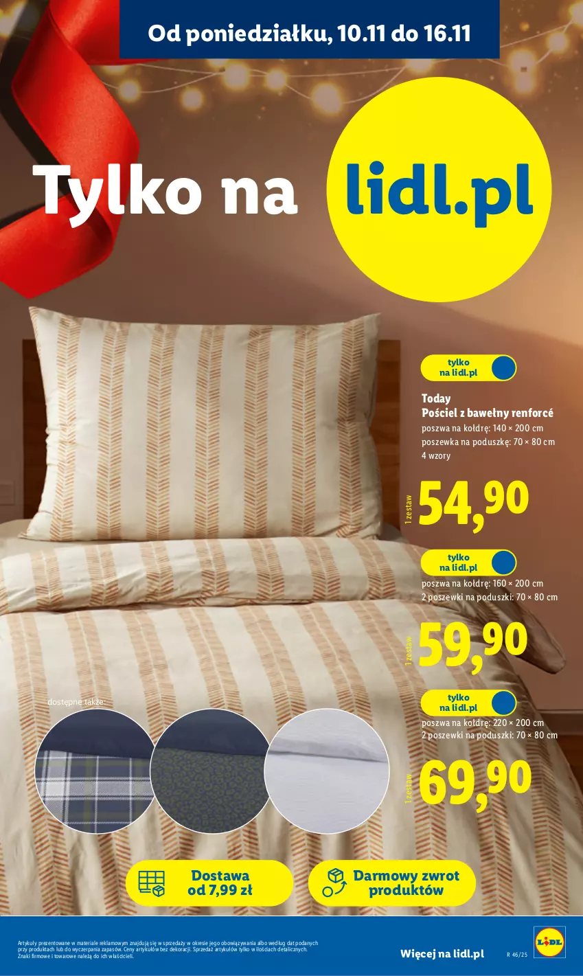Gazetka promocyjna Lidl - GAZETKA - ważna 10.11 do 15.11.2025 - strona 7 - produkty: Pościel, Poszewka