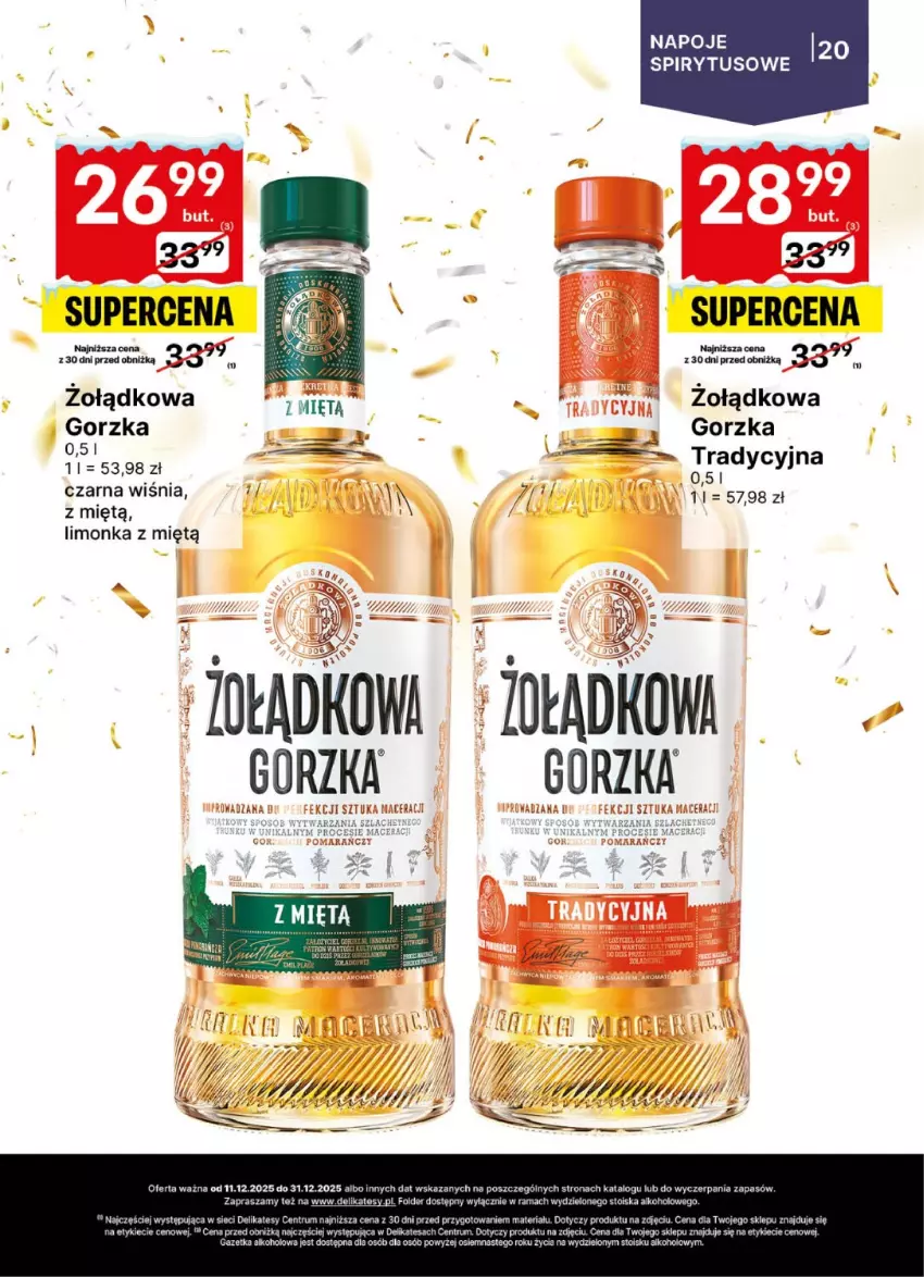Gazetka promocyjna Delikatesy Centrum - Delibarek DC50-DC51-DC52 - ważna 11.12 do 31.12.2025 - strona 20 - produkty: Limonka, Napoje, Rama, Rum