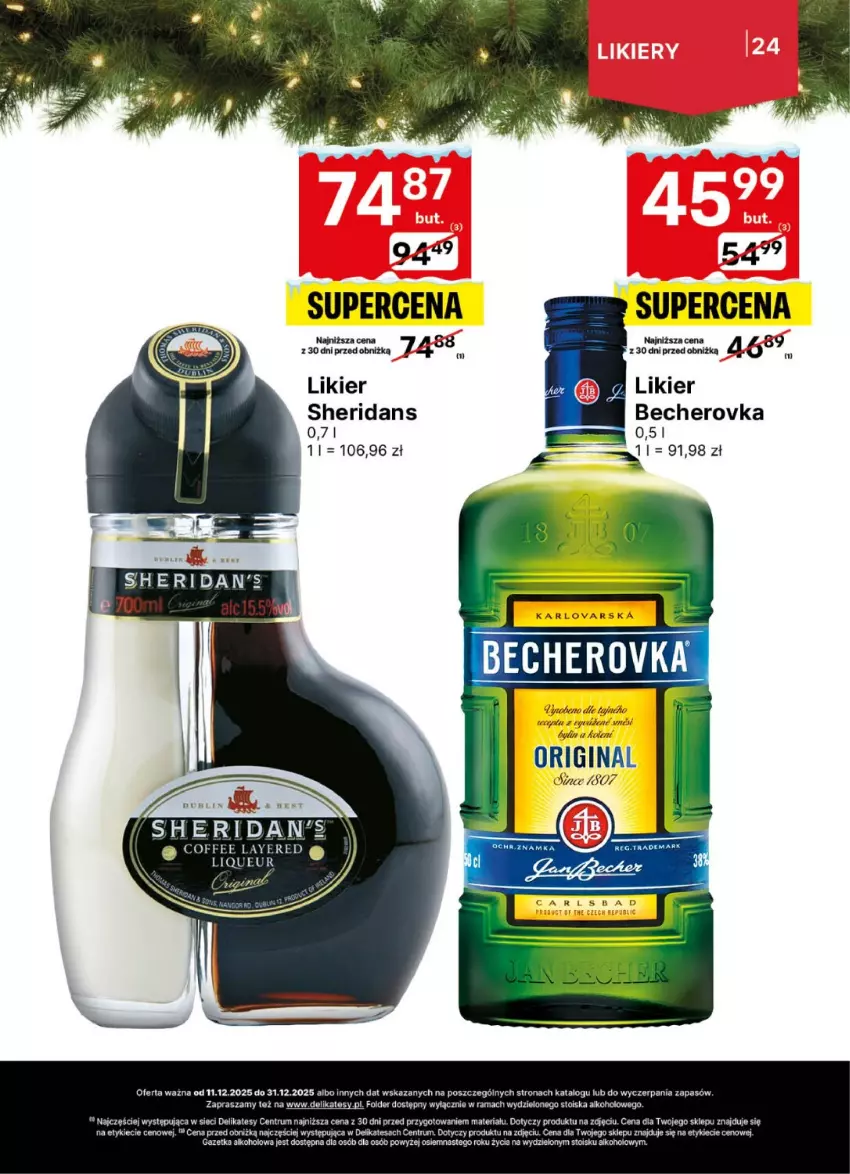 Gazetka promocyjna Delikatesy Centrum - Delibarek DC50-DC51-DC52 - ważna 11.12 do 31.12.2025 - strona 24 - produkty: Gin, LG, Likier, Rama, Rum