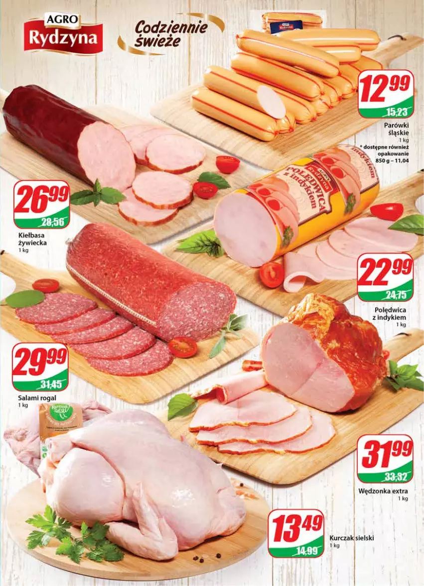 Gazetka promocyjna Dino - Gazetka - ważna 12.10 do 18.10.2022 - strona 11 - produkty: Kiełbasa, Kurczak, Parówki, Polędwica, Rogal, Salami