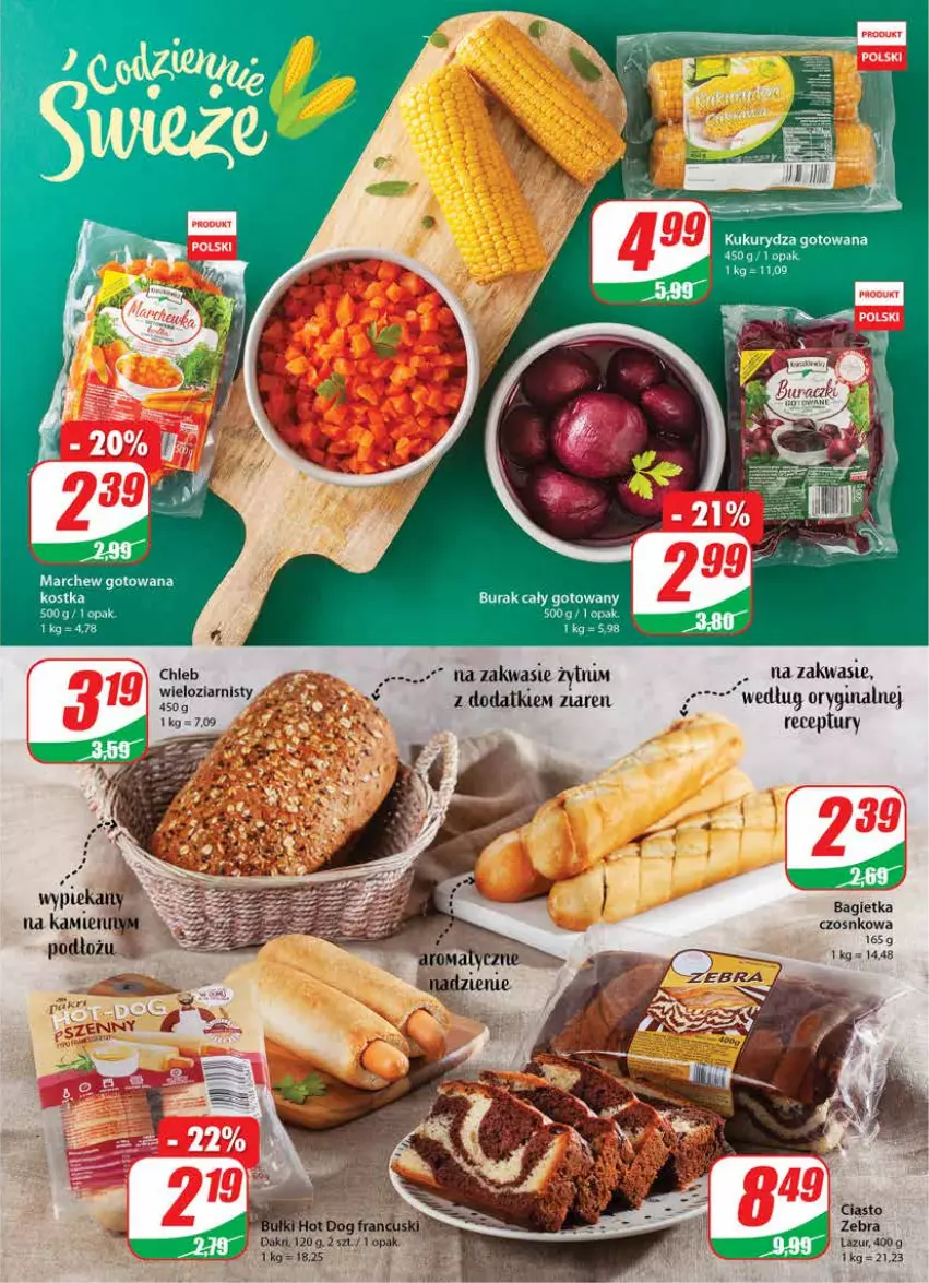 Gazetka promocyjna Dino - Gazetka - ważna 12.10 do 18.10.2022 - strona 13 - produkty: Bagietka, Chleb, Gin, Kukurydza, Lazur