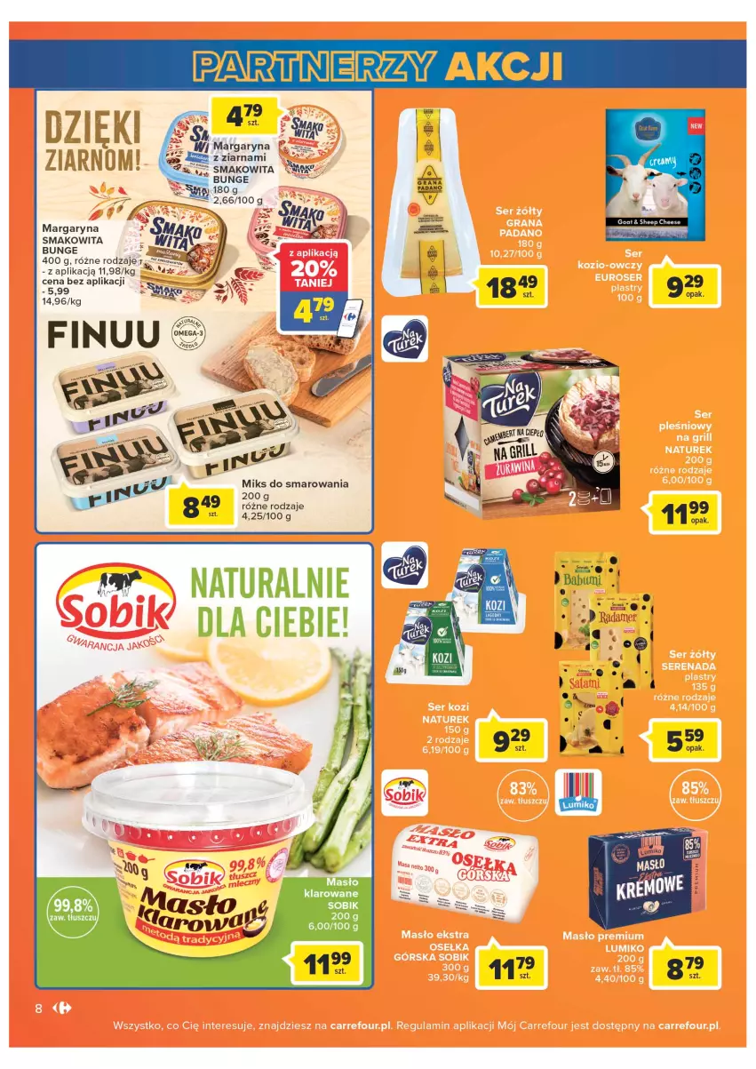 Gazetka promocyjna Carrefour - Gazetka Carrefour - ważna 05.07 do 30.07.2022 - strona 8 - produkty: Finuu, Margaryna, Omega-3, Smakowita