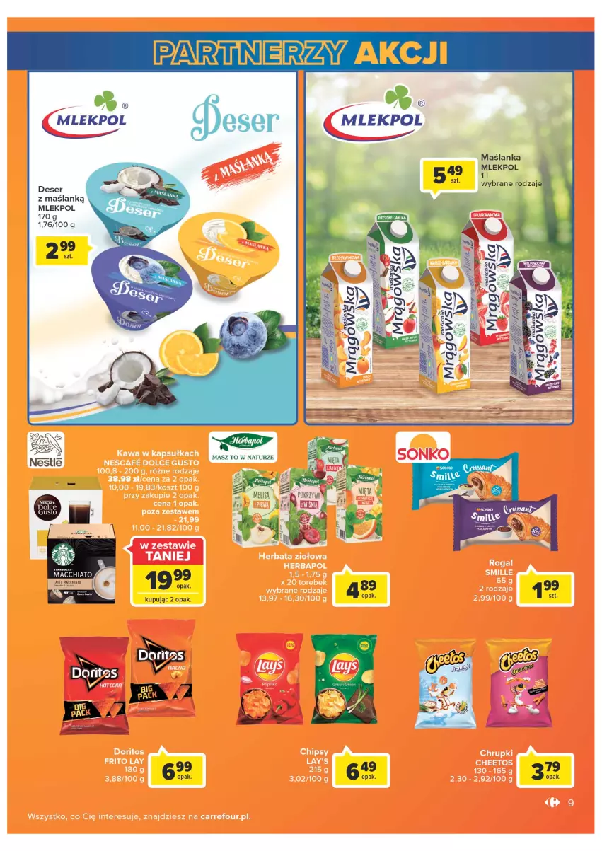 Gazetka promocyjna Carrefour - Gazetka Carrefour - ważna 05.07 do 30.07.2022 - strona 9 - produkty: Deser, Maślanka, Ser