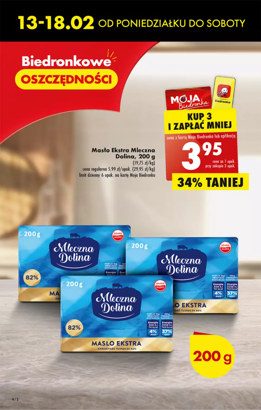 Gazetka promocyjna Biedronka - ważna 13.02 do 18.02.2023 - strona 4 - produkty: Dron, Fa, Masło