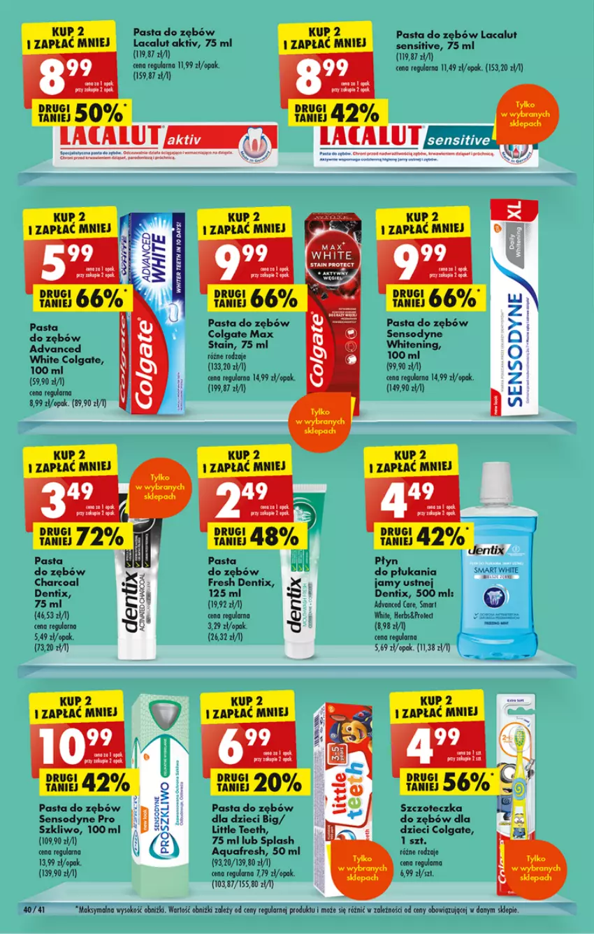 Gazetka promocyjna Biedronka - ważna 13.02 do 18.02.2023 - strona 40 - produkty: Advanced Care, Aquafresh, Colgate, Dzieci, Lacalut, LG, Pasta do zębów, Sensodyne, Sok, Szczoteczka