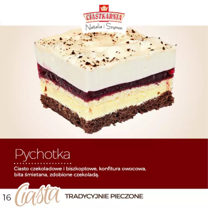 Gazetka promocyjna Topaz - Gazetka - ważna 04.06 do 31.12.2025 - strona 16 - produkty: Ciasto czekoladowe, Konfitura, Piec