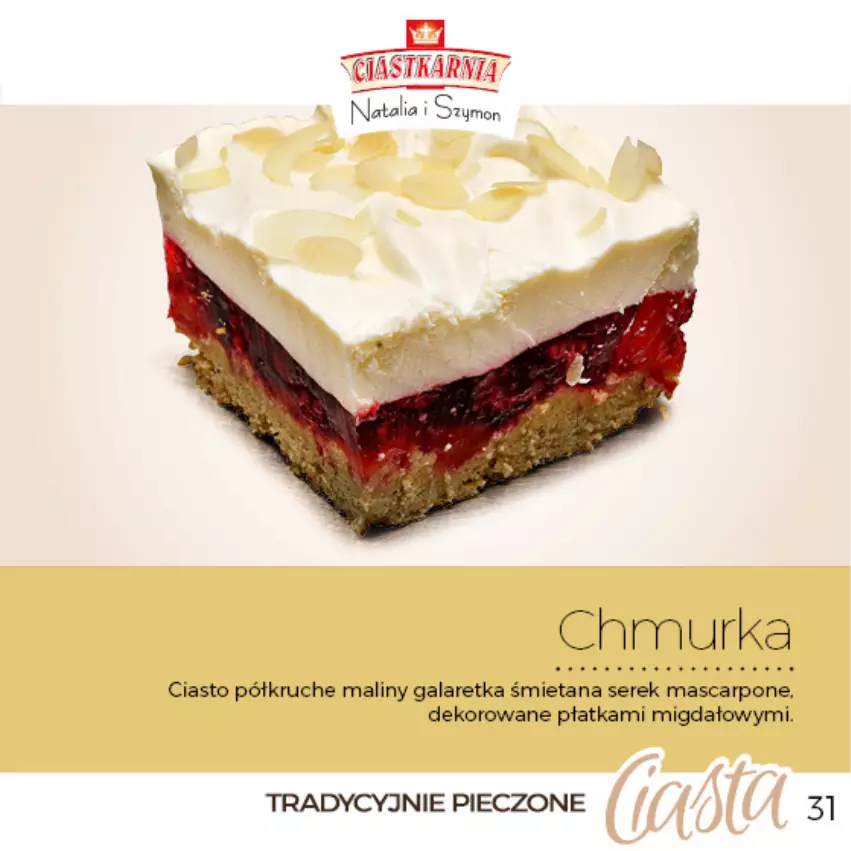Gazetka promocyjna Topaz - Gazetka - ważna 04.06 do 31.12.2025 - strona 31 - produkty: Gala, Galaretka, Maliny, Mascarpone, Piec, Ser, Serek