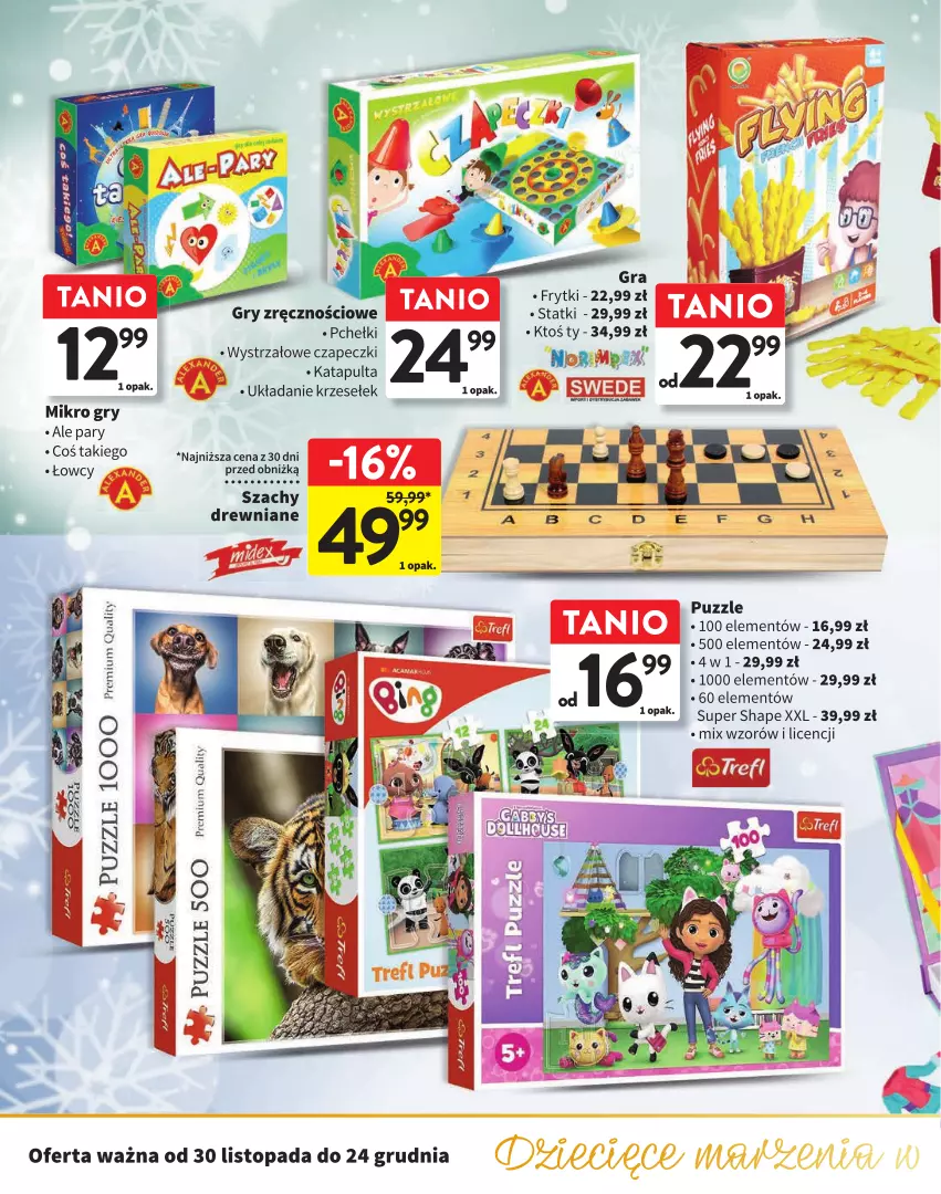 Gazetka promocyjna Intermarche - Gazetka Intermarche - ważna 30.11 do 24.12.2023 - strona 12 - produkty: Frytki, Gra, Gry, Puzzle, Szachy, Top