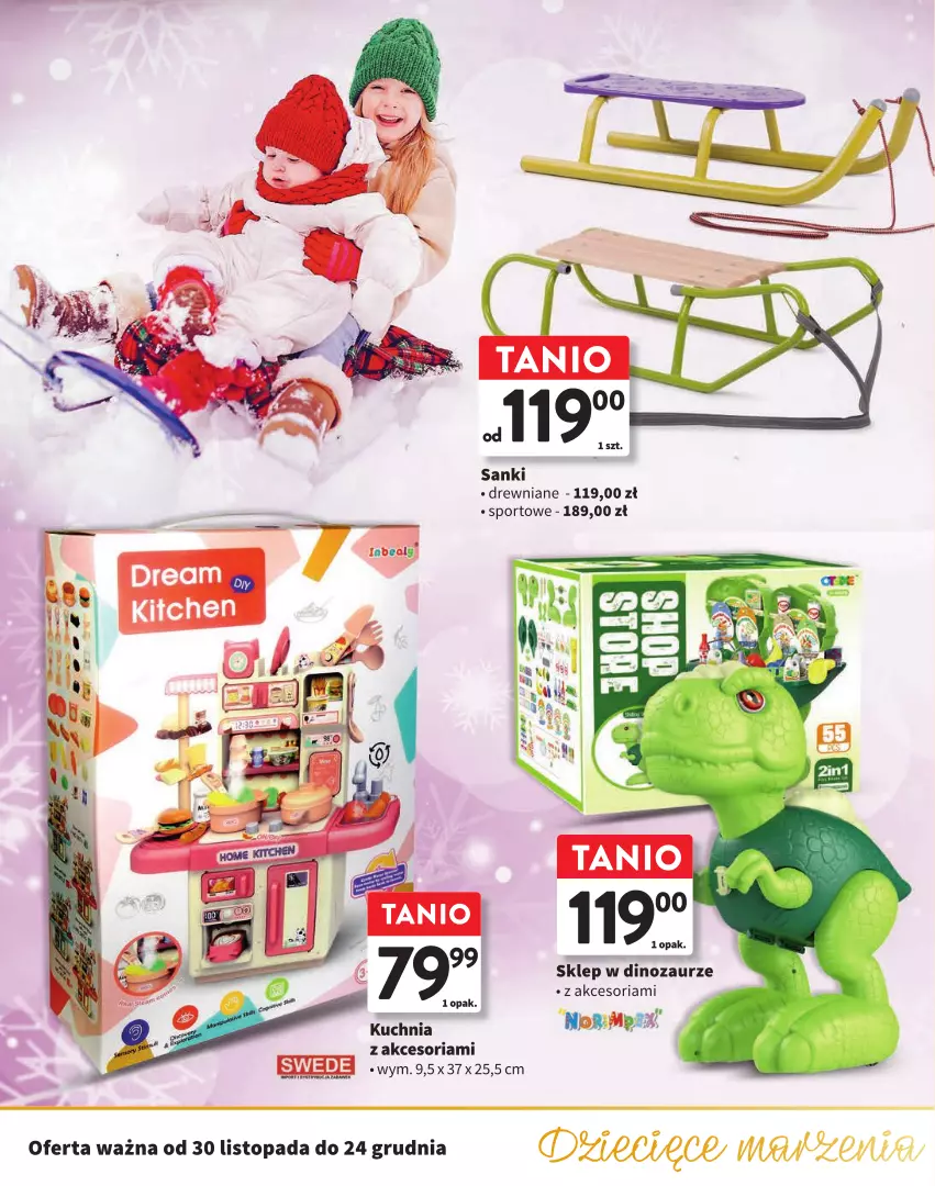 Gazetka promocyjna Intermarche - Gazetka Intermarche - ważna 30.11 do 24.12.2023 - strona 16 - produkty: Dinozaur, Kuchnia, Por, Sanki, Sport