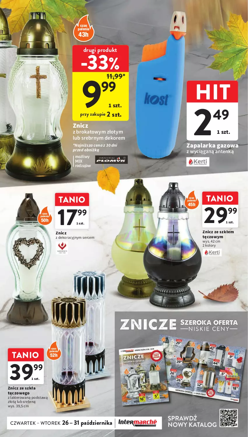 Gazetka promocyjna Intermarche - Gazetka Intermarche - ważna 26.10 do 31.10.2023 - strona 3 - produkty: Lakier, Ser, Zapalarka, Znicz