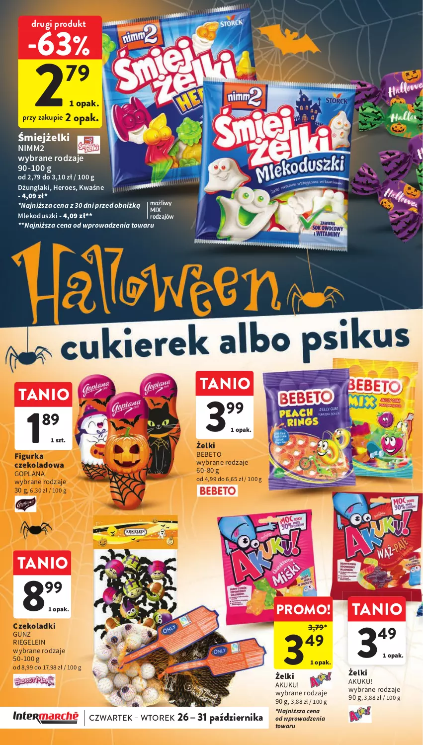 Gazetka promocyjna Intermarche - Gazetka Intermarche - ważna 26.10 do 31.10.2023 - strona 6 - produkty: Goplana, LANA, Mleko, Nimm2