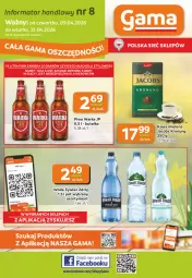 Gazetka promocyjna Gama - Gazetka Gama - Gazetka - ważna od 21.04 do 21.04.2026 - strona 1 - produkty: Piwa, Piwo, Piec, Gra, Kawa mielona, Kawa, Warka, Jacobs, Woda, Fa