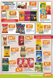 Gazetka promocyjna Gama - Gazetka Gama - Gazetka - ważna od 21.04 do 21.04.2026 - strona 5 - produkty: Kawa rozpuszczalna, Kawa ziarnista, Migdały, Jutrzenka, Chipsy, Kawa mielona, Kawa, Chrupki, Prima, Popcorn, Mentos, Monster Munch, Jacobs, Woseba, Herbata, Ogród, Herbapol, Bakalland
