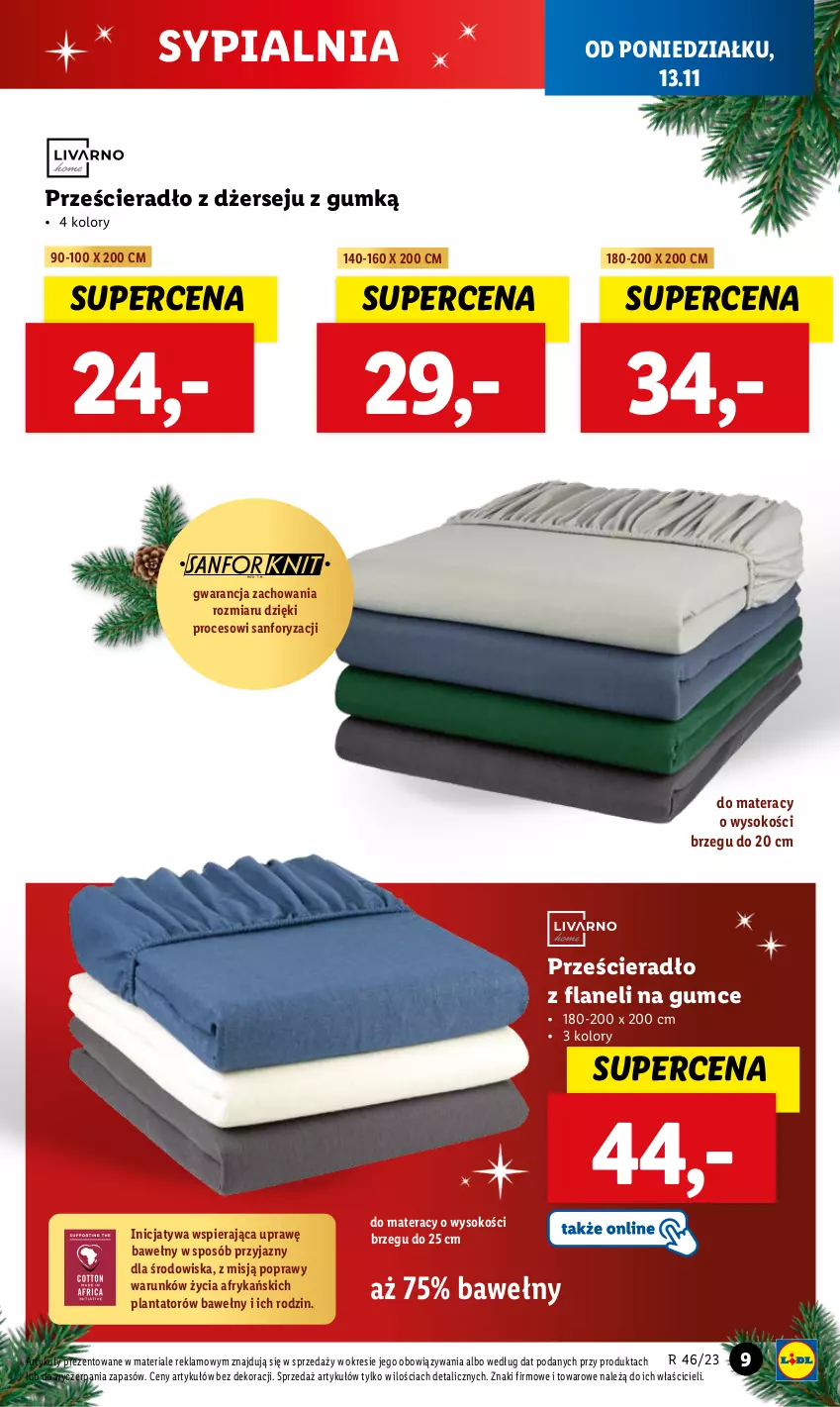 Gazetka promocyjna Lidl - GAZETKA - ważna 13.11 do 18.11.2023 - strona 11 - produkty: Materac, Prześcieradło, Sok, Sypialnia, Tera