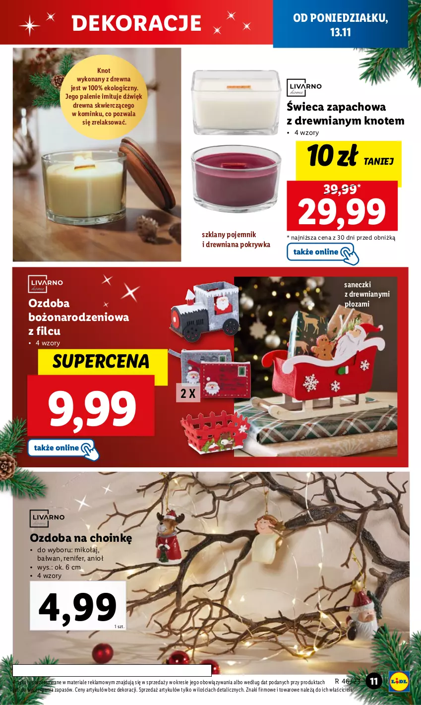 Gazetka promocyjna Lidl - GAZETKA - ważna 13.11 do 18.11.2023 - strona 13 - produkty: Ozdoba, Pojemnik, Renifer