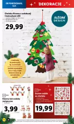 Gazetka promocyjna Lidl - GAZETKA - Gazetka - ważna od 18.11 do 18.11.2023 - strona 12 - produkty: Choinka, Inka, Ozdoba, Ozdoby świąteczne, Drzwi