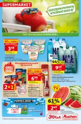 Gazetka promocyjna Auchan - Gazetka 30 Lat Supermarket Auchan - Gazetka - ważna od 10.06 do 10.06.2026 - strona 1 - produkty: Ketchup, Nałęczowianka, Krakus, Ser, Gra, Piątnica, Parówki, Serek, Woda mineralna, Kabanos, Arbuz, Woda, Grill, HP