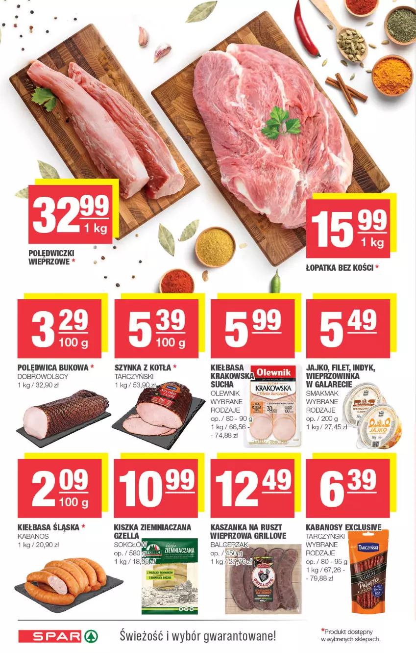 Gazetka promocyjna Spar - Spar - ważna 19.05 do 29.05.2024 - strona 4 - produkty: Gala, Grill, Inka, Kabanos, Kasza, Kaszanka, Kiełbasa, Kiełbasa śląska, Olewnik, Polędwica, Szynka, Tarczyński