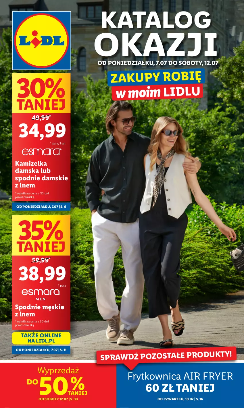 Gazetka promocyjna Lidl - GAZETKA - ważna 07.07 do 12.07.2025 - strona 1 - produkty: Kamizelka, Spodnie