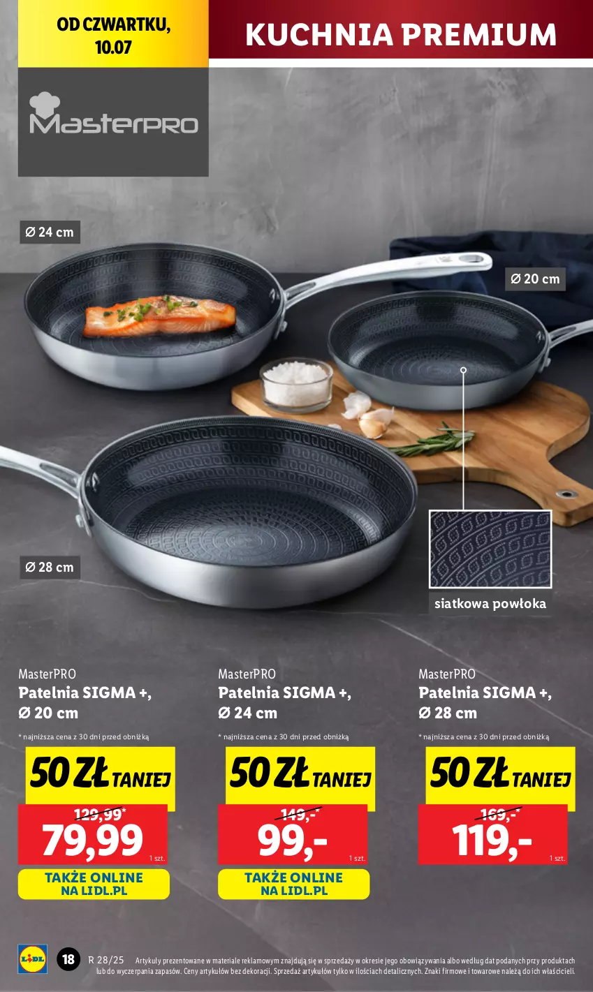 Gazetka promocyjna Lidl - GAZETKA - ważna 07.07 do 12.07.2025 - strona 20 - produkty: Kuchnia, Patelnia