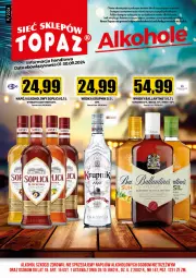 Gazetka promocyjna Topaz - Gazetka - Gazetka - ważna od 30.09 do 30.09.2024 - strona 1 - produkty: Soplica, Whisky, Ballantine's