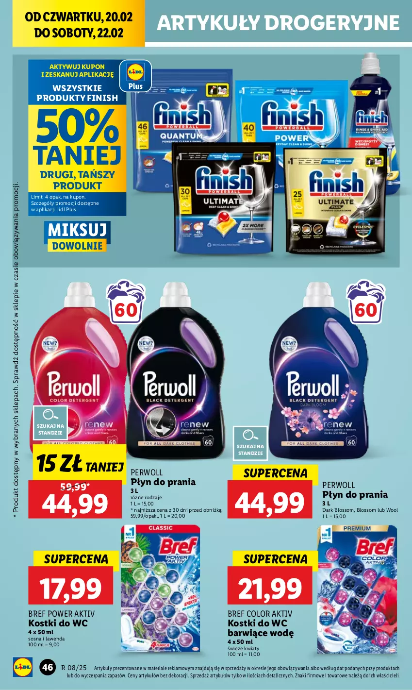 Gazetka promocyjna Lidl - GAZETKA - ważna 20.02 do 22.02.2025 - strona 52 - produkty: Bref, Finish, Perwoll, Płyn do prania, Sos