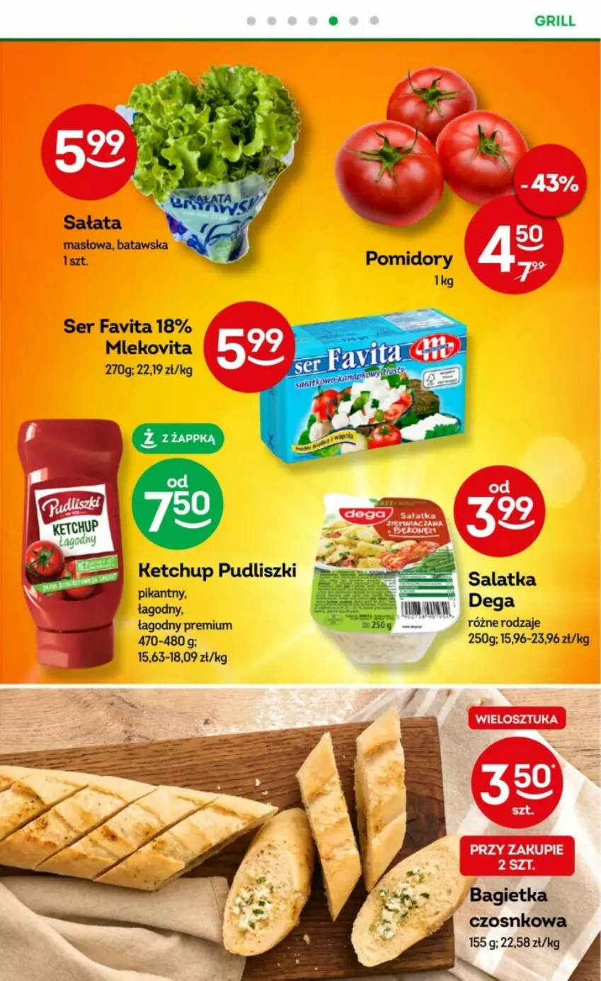 Gazetka promocyjna Żabka - ważna 02.08 do 15.08.2023 - strona 27 - produkty: Dega, Fa, Favita, Grill, Ketchup, Mleko, Mlekovita, Pudliszki, Ser