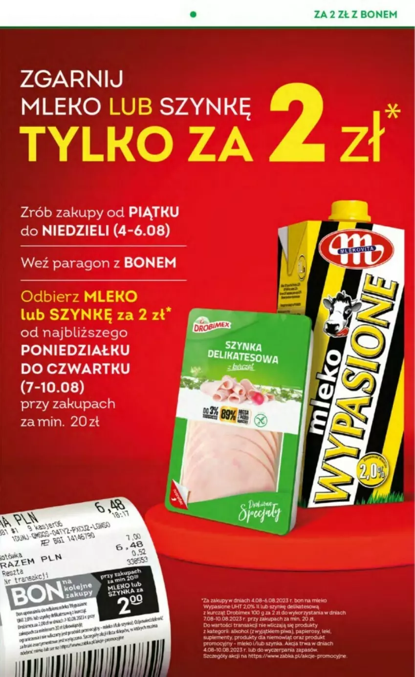 Gazetka promocyjna Żabka - ważna 02.08 do 15.08.2023 - strona 45 - produkty: Mleko