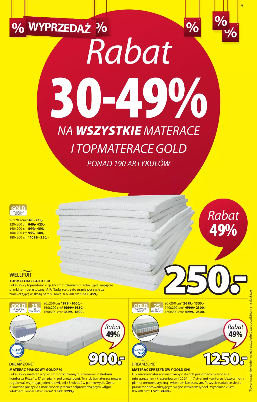 Gazetka promocyjna Jysk - Winter Sale - ważna 18.01 do 23.01.2021 - strona 10 - produkty: Fa, Kokos, LG, Materac, Materac piankowy, Materac sprężynowy, Sok, Tera, Top