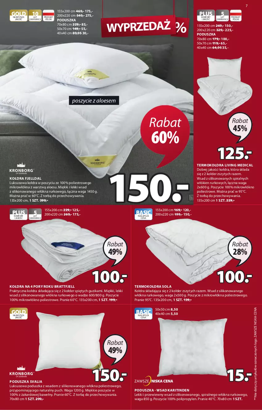 Gazetka promocyjna Jysk - Winter Sale - ważna 18.01 do 23.01.2021 - strona 8 - produkty: Kołdra, Poduszka, Por, Termokołdra, Waga