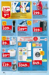 Gazetka promocyjna Auchan - Szkoła oszczędzania Temat PrzeSmaczne oferty Hipermarkety - Gazetka - ważna od 10.08 do 10.08.2022 - strona 26 - produkty: Piec, Chłodziarka, Mikser z misą, Odkurzacz, Pralka, Top, Sok, Ser, Rum, Pur, Gra, Philips, Remington, Beko, Brit, Czajnik, Kosz, Zamrażarka, Mikser, Szynka, Tefal, Tytan, Maszynka, Suszarka, Amica, Brita, Grill, Drzwi, Olej, Orka, K2, Fa