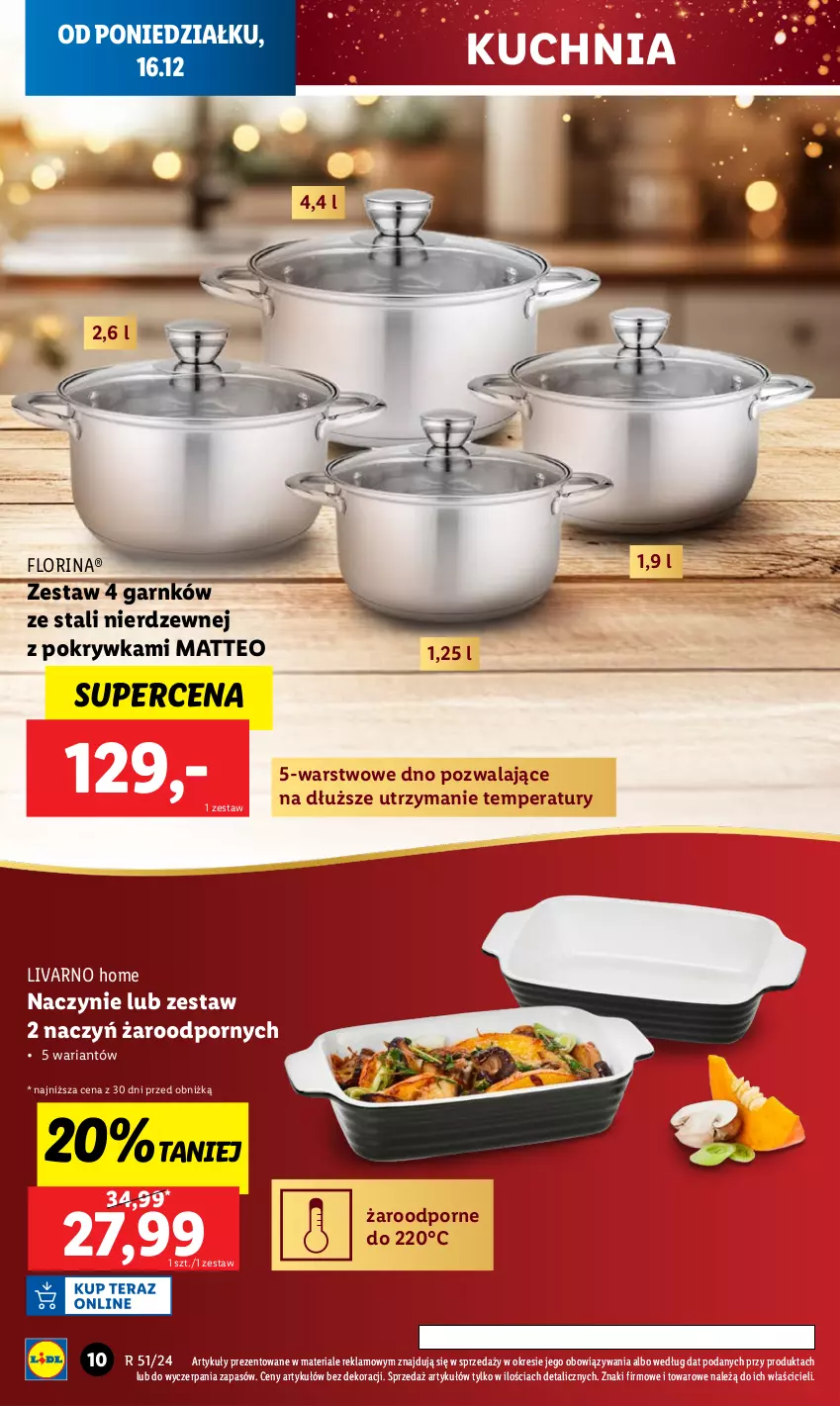 Gazetka promocyjna Lidl - GAZETKA - ważna 16.12 do 22.12.2024 - strona 10 - produkty: Ivar, Kuchnia, Por